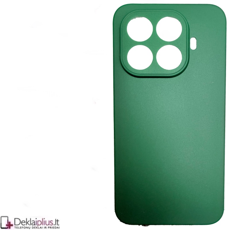 Silikoninis ploniausias dėklas su kameros apsauga - žalias (Xiaomi 15T Pro) Silikoninis ploniausias dėklas su kameros apsauga - žalias (Xiaomi 15T Pro)